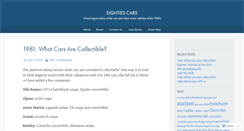 Desktop Screenshot of eightiescars.com